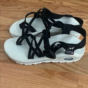 Chaco Black and Grey Strappy Sandals